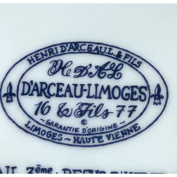 Henri D’Arceau Limoges Noel Vitrail Christmas Plate Vtg 1977 Limited Edition Dec - Picture 7 of 16